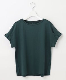 J.PRESS LADIES 【WEB限定カラーあり・接触冷感・UVケア】コンパクトコットンスムース タックスリーブ カットソー