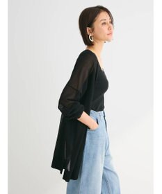 Green Parks 推しニット　ゆったりミドル丈カーディガン