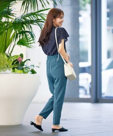 Tiaclasse 【洗える】幅広く活躍が期待できるボウタイレースブラウス