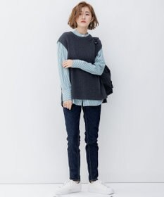 23区 S 【洗える】CANCLINI バンドカラー シャツ