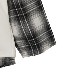 WEGO チェックレイヤードパーカー