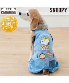 PET PARADISE スヌーピー ウッドストック モリモリ オーバーオール 中型犬