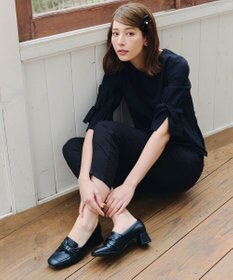 Tiaclasse 【2TYPE/ゴム＆クリップ】レザーリボンヘアアクセサリー