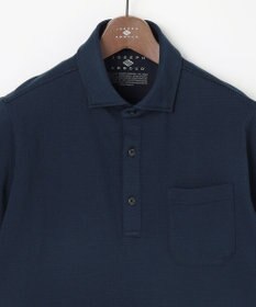 JOSEPH ABBOUD 【オーガニックコットン使用・JAPANファブリック】ミニ千鳥サッカー ポロシャツ