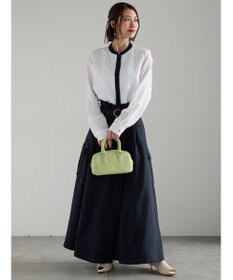 Te chichi 【WEB限定カラーあり】フロントレースブラウス