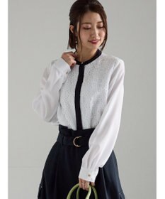 Te chichi 【WEB限定カラーあり】フロントレースブラウス