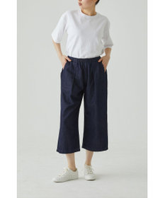 caqu FS linen cropped wide pants クロップド丈 リネンワイドイージーパンツ