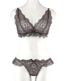 San-ai Resort（三愛水着楽園） レーシーバイカラーノンワイヤーブラセット 【northerly】