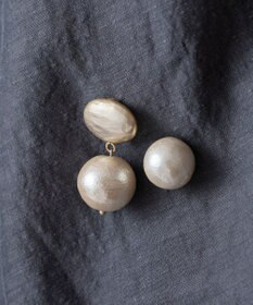 Pisceans オーバルカボション&コットンパール2setブローチ