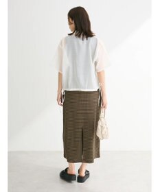 Green Parks シアー裾ドロストシャツ