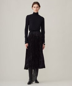 ICB 【洗える】 パウダリーチュール ハイネックトップス