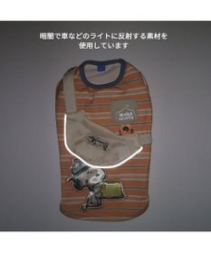 PET PARADISE スヌーピー お揃いTシャツ マルチボーダー 《オレンジ》 中型犬 大型犬