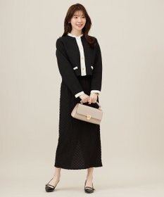 ANY SIS L 【洗える】カットジャカードナロー スカート