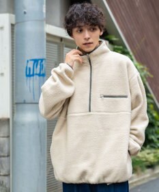 WEGO フリース ハーフZIPプルオーバー