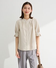Green Parks タックショートスリーブブラウス