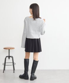 earth music&ecology ダブルジップニットカーディガン