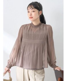 earth music&ecology マジョリカプリーツシアープルオーバー