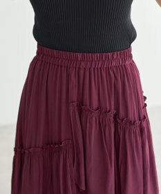 YECCA VECCA アシンメトリーラッフルスカート