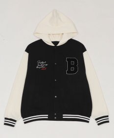 WEGO 【ユニセックス着用ITEM】スウェットフードスタジャン