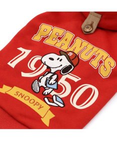 PET PARADISE スヌーピー カレッジロゴ パーカー 《レッド》 中型犬 大型犬
