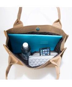 UNBILLION カシュカシュ cachecache / フロッキーポーチ付きキャンバストート