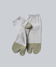 WHITE MAILS 【UNISEX】PAPER COLOR BLOCK TABI ANKLE ソックス