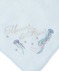 Maison de FLEUR ジェリーフィッシュ刺繍タオルハンカチ