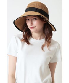 DAKS DAKS GOLF 裏面オープン天然草ワイドクロシュハット