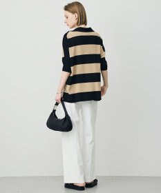 ICB 【先行予約】VIS/NYハイゲージ 半袖ボーダーポロニット