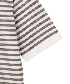 AMERICAN HOLIC ボーダーハーフスリーブニットプルオーバー