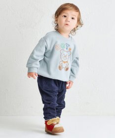 MIKI HOUSE HOT BISCUITS 【80-110cm】【NEW Color Series】裏毛パイル素材 トレーナー