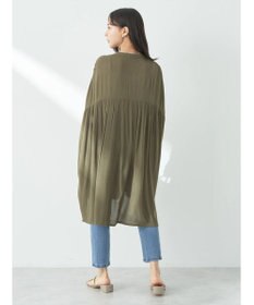 earth music&ecology レーヨンポケットシャツチュニック