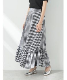 earth music&ecology イレヘムチェックスカート