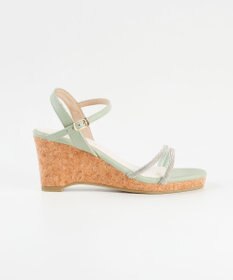 BONTRE 【pied du lapan/ピエドラパン】ビジューベルトウエッジサンダル/50756ZI