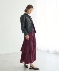 YECCA VECCA アシンメトリーラッフルスカート