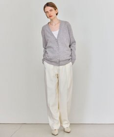 BEIGE， 【WEB限定・洗える】ALSACE / パール釦ウールニットカーディガン