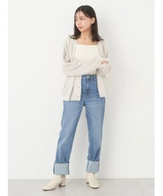 earth music&ecology ミニシャギーＶネックカーディガン