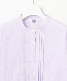 J.PRESS LADIES 【洗える】BEZ VEGA ストライプ ピンタック ブラウス