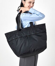 LeSportsac CARLIN ZIP TOP TOTE BAG/リサイクルドブラックJP