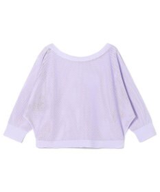 Chacott 【ノーソーイングニット】7分袖メッシュニットTシャツ