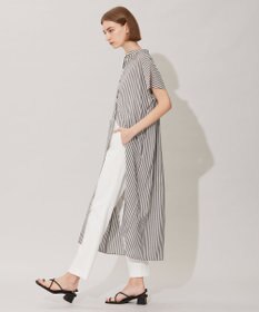 ICB 【洗える】 キュプラローンストライプ ワンピース