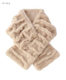 MOONBAT FURLA フェイクファーウェイビーマフラー