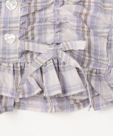 ANY KIDS 【洗濯機可能】2WAY チェックブラウス