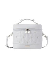 Maison de FLEUR リボンキルティングキューブショルダーバッグ
