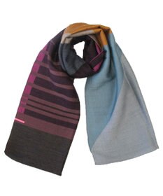 POLS ウールジャカードストール