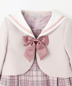 ANY KIDS 【2点セット】セーラージャケット+チェックワンピース