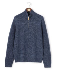 J.PRESS MEN ウール×カシミヤの上質素材【Cash Lamb's Wool】ハーフジップ ニット_25年モデル