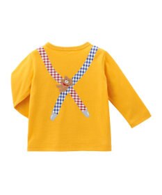 MIKI HOUSE HOT BISCUITS 【80-120cm】サスペンダーだまし絵 長袖Tシャツ