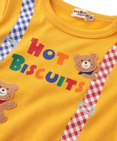 MIKI HOUSE HOT BISCUITS 【80-120cm】サスペンダーだまし絵 長袖Tシャツ