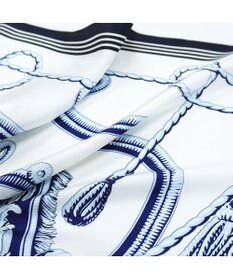 Marca ＜春の新作！＞【伝統横濱スカーフ】ビッグタッセル&鞍（FET-056） 小判 シルクツイル スカーフ